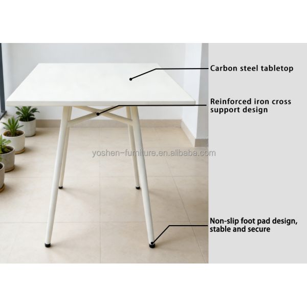 All Weather Lightweight Portable Outdoor Coffee Table Foldable Waterproof UV-Resistant for Hotel Park Villa Balcony Bistro