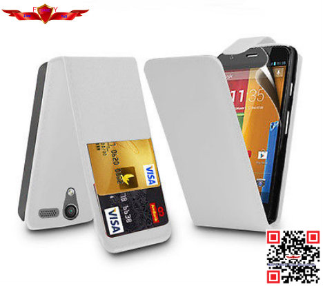 New Arrival High Quality PU Flip Pouch Leather Cover Cases For MOTO G