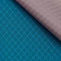 Tela cruzada 210D de Diamond Grid Pattern Oxford Nylon para el bolso impreso