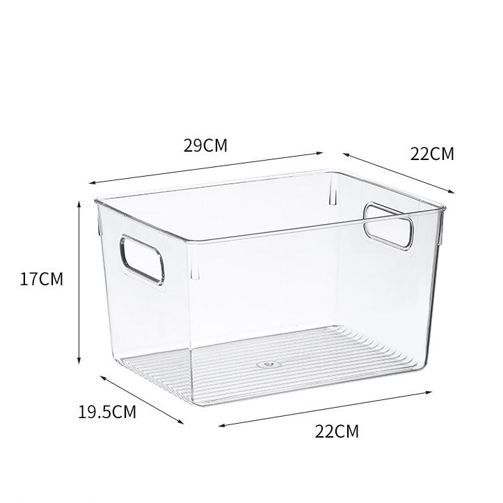 Factory Wholesale Transparent Rectangle Plastic Storage Box Students Book Rack Basket Sundries Organizer