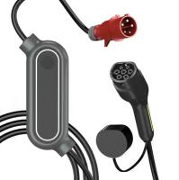 Station de recharge de véhicules électriques électriques de 11 kW 22 kW 3 phase Type 2 chargeur portable de véhicules électriques avec prise CEE