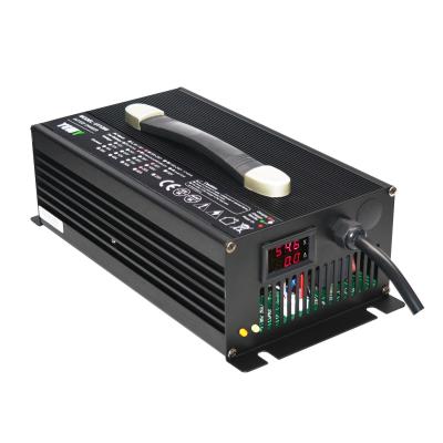48V 20A LiFePO4 Fast Charger Black Golf Cart Battery Charger ODM