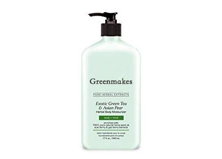 Green Tea / Asian Pear Skin Care Lotion Moisturizer Herbal Body Lotion For Dry Skin