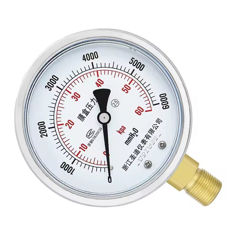100mm Panel Manometer Pressure Gauge for Accurate Hydraulic Pressure Force Measurement