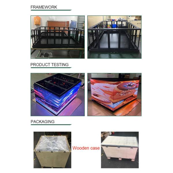 Экран приведенный квадрата P4 куба неправильной формы волшебный гибкий