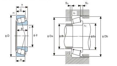 LM 48548 A/510/Q Tapered Roller Bearing 34.925x65.088x18.034 Mm NSK LM48548