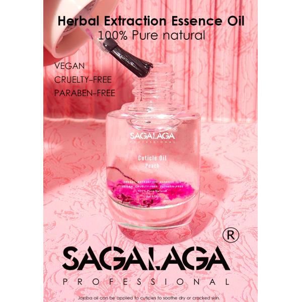 Huile nutritive pour la cuticule des fleurs dans une bouteille de 15 ml pour les ongles