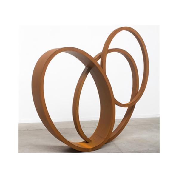 Скульптура металла большой скульптуры сада Кортен ленты ремесла искусства современной стальной современная