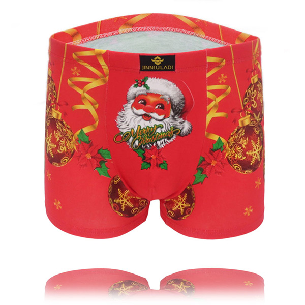 Men Boxers Cotton Brand Boxer shorts calzoncillos mens christmas underwear