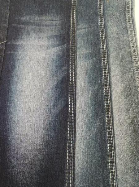 Tela de mezclilla de hilo de bambú vertical 75% algodón gris azulado de 9 oz 10S para jeans