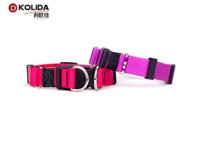 Personalized Dog Collar Double D Ring Quick Release Buckle Nylon Collars for Dogs