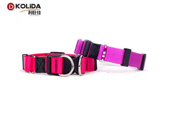 Personalized Dog Collar Double D Ring Quick Release Buckle Nylon Collars for Dogs