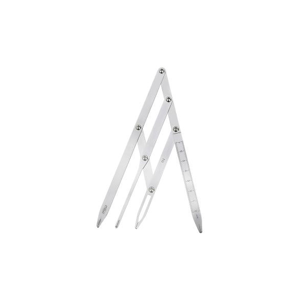 CE Eyebrow Tattoo Ruler Sliver Ratio Permanent Makeup 4 Prong Stainless Steel Golden Mean Calipers