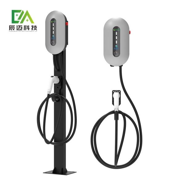 LCD Display EV Wallbox Charger Station Three Phases AC400V Tesla Ev Charging Station
