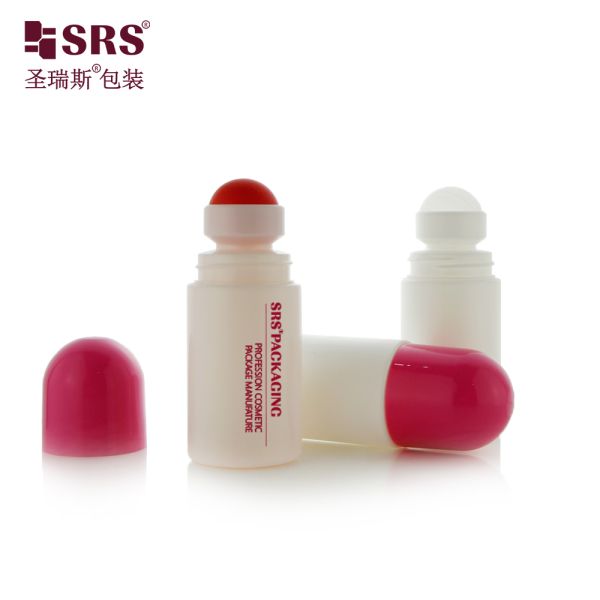 60ml 2 oz Custom Color PP PCR Eco-friendly Plastic Bottle Deodorant Roll on Packaging
