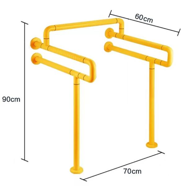 Anti Skid Non Slip Stainless Steel Grab Bar For Hospitals Nursing Homes OEM
