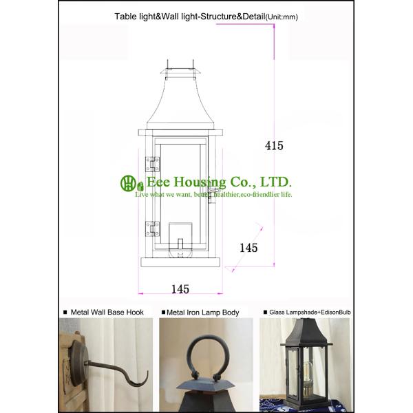 Decorative House Lamp Iron Metal Material Lighting Wall Lamp