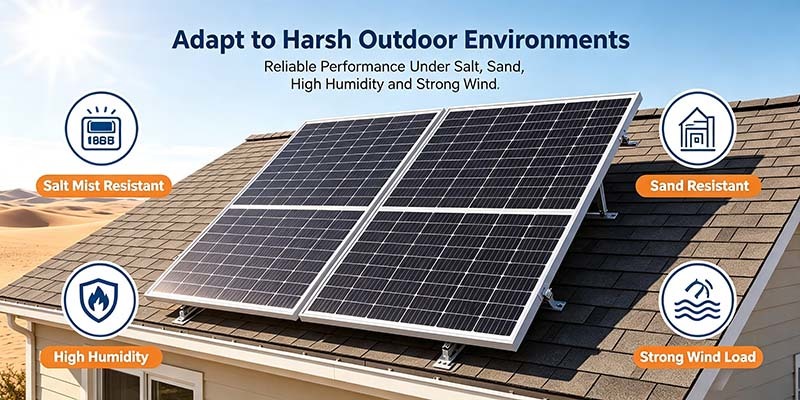 RV & Boat Off‑Grid 500W N‑Type Bifacial Solar Charging Panel Kit