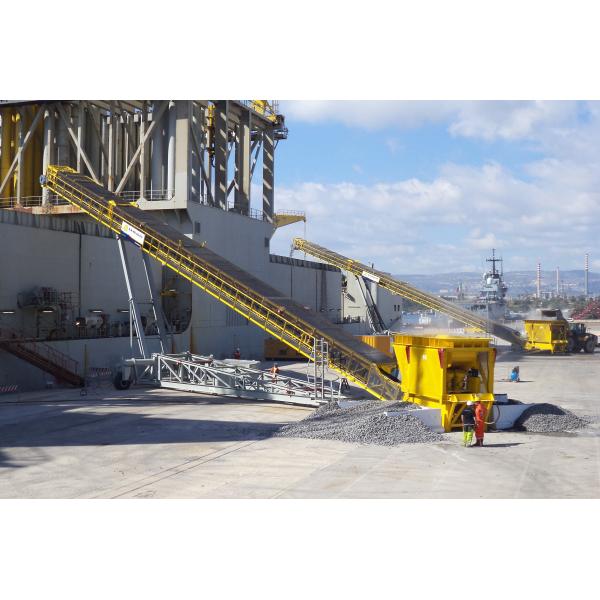 Transfer Belt Conveyor Bulk Ship Carrier Loading Unloading