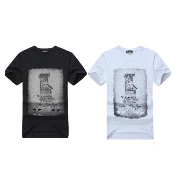 Casual Polyester Men's T Shirts Printing Round Neck , Womens Tee Shirts Blank