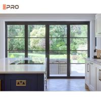 Black Thermal Break 48 Inches Exterior French Doors With Opaque White Glass Hinged Front French Door