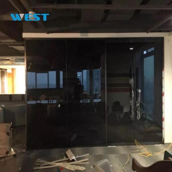 Energy Saving Black Smart PDLC Film Self Adhesive Switchable Privacy PDLC Glass Film