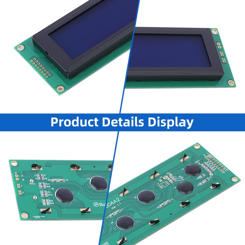 Cyrillic Blue Film White Letters 4004A2 LED LCD Interface Module ST7066U Display Screen