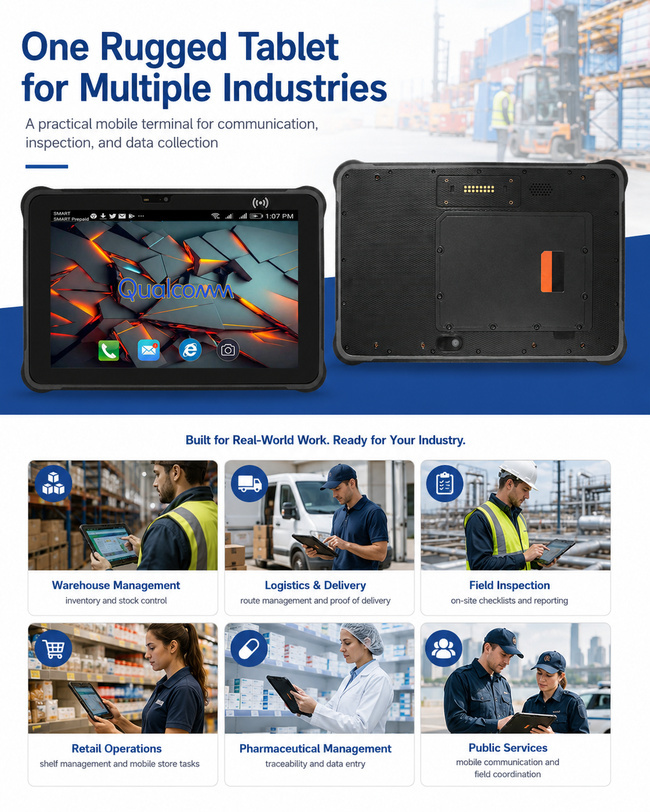 Energy Rugged Tablet for Oil and Gas Operations 10.1 Inch Handles Asset Tracking Data