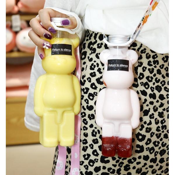 Пластиковые бутылки для молочного чая с закрученной крышкой