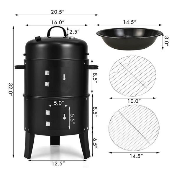 Корейский угольный гриль высокотемпературный спрейный слой Барбекю гриль угольный BBQ гриль