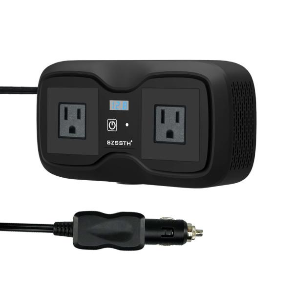 The Ultimate Car Charging Hub: 200W GaN Inverter with 4 USB Ports & AC Outlet | Power & Fast Charge All Your Devices On the Road