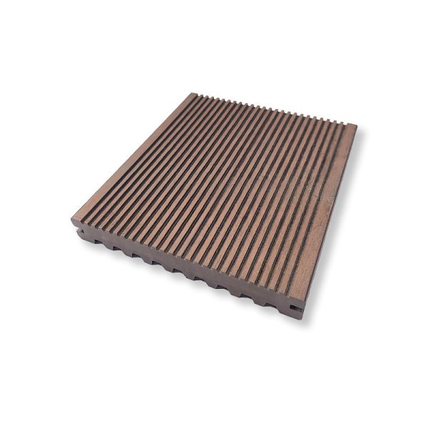 Terrace WPC Wood Decking Double Sided Groove UV Protected Low Maintenance Outdoor Flooring