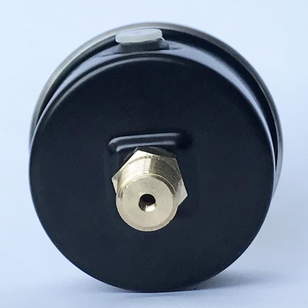 1.5 Inches 100 psi Black Dial Manometer 1/8 NPT Axial Mount Black steel Liquid Filled Pressure Gauge