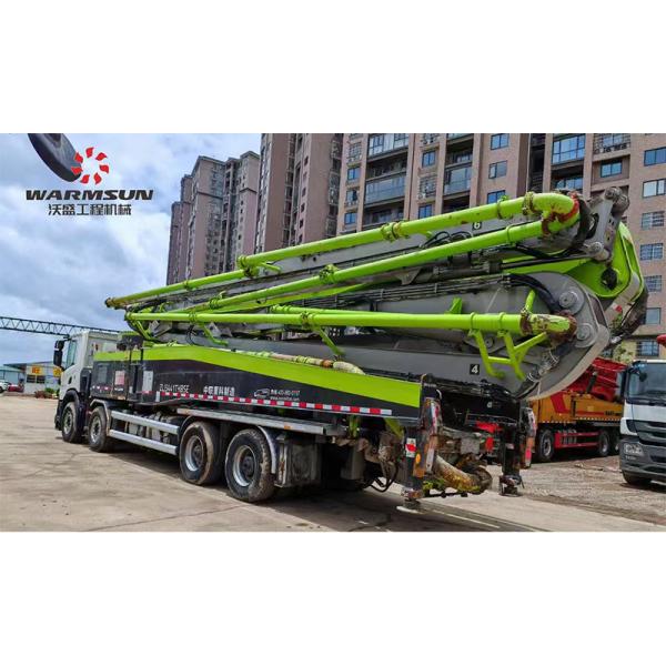 Second Hand Zoomlion 63-Meter Concrete Pump Truck With Scania Chassis For Sale