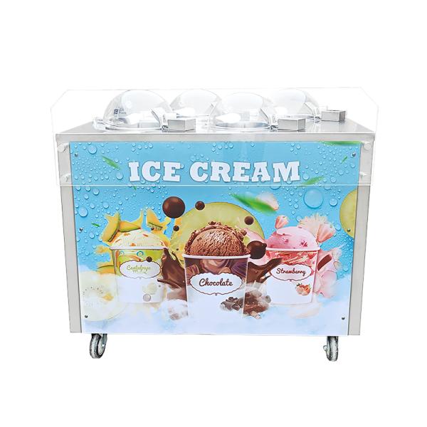 Hot Selling Summer Small Ice Cream Vertical Freezer Ice Cream Mobile Vending Machine
