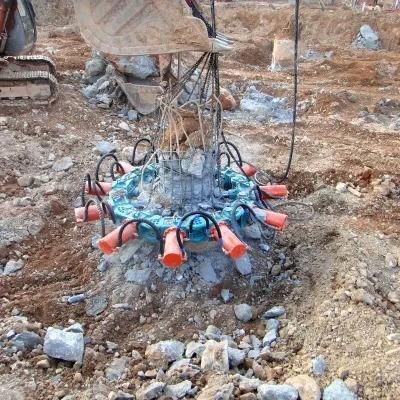 Big Crush Breaker Round / Square Hydraulic Concrete Pile Head Cutter