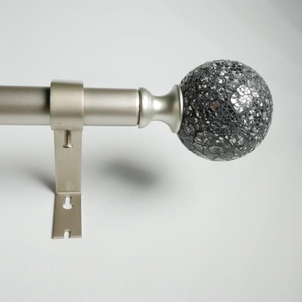 KIEI EP1001 Curtain Finial Hardware Precision Manufacturing Curtain Rod Hot Sale Luxury Adjustable Factory Outlet