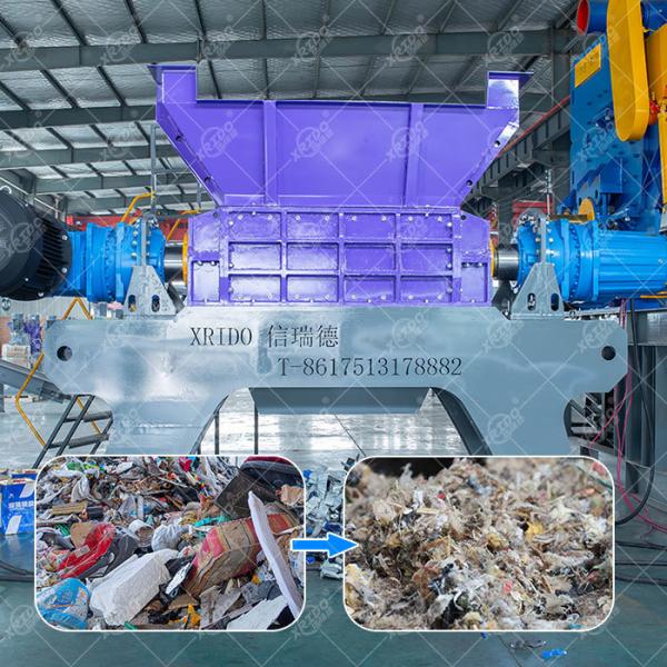 Mobile Double Shaft Shredder for Metal and Plastic Waste