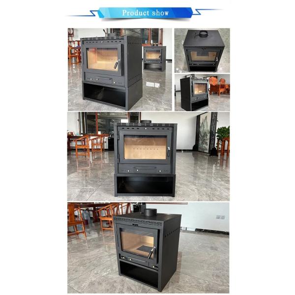 Domestic Heating Furnace European Cast Iron Fireplace Embedded Firewood Real Fire Heating Fireplace