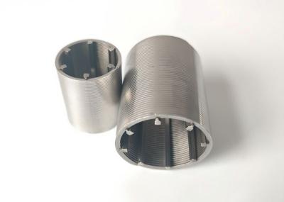 4-10mm V Shaped Wedge Wire Screens Cylinder 25 Micron Slot