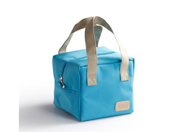 600D Polyester Insulated Lunch Bag , Heat Retention Lunch Box Cooler Bag