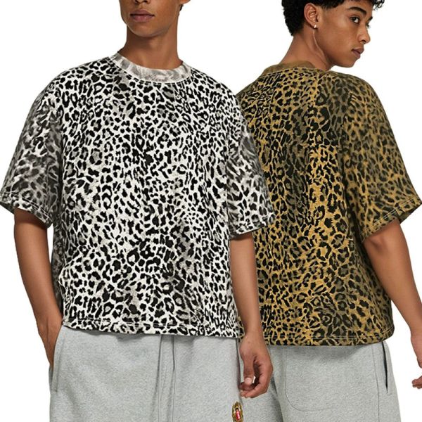 Customized Crop Oversized Short-sleeved Men's T-shirt Camouflage Pattern Blank Breathable Quick Dry Knitted 2026 New Style