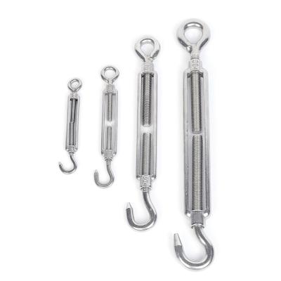 Heavy Duty Large Marine Stainless Steel Double Hook Open Body Turnbuckle Tensioner
