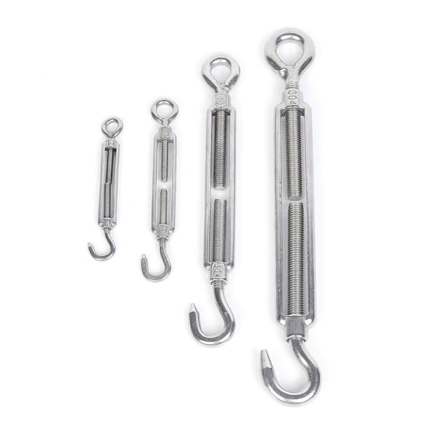 Heavy Duty Large Marine Stainless Steel Double Hook Open Body Turnbuckle Tensioner
