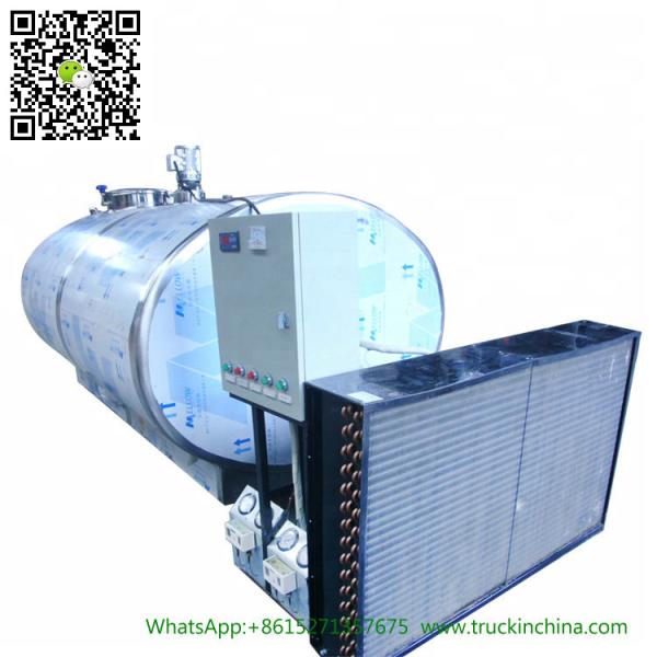 Stainless steel Milk Cooling Tank Body For Lorry Trucks 8CBM- 25CBM