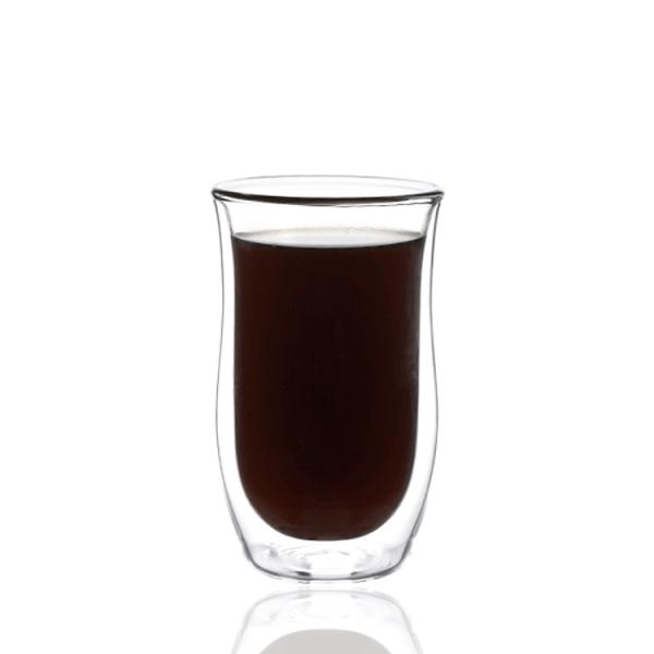 Manufacture Custom Coffee Tea With High Borosilicate Handle Heat Resistant Double Wall Glass Cup