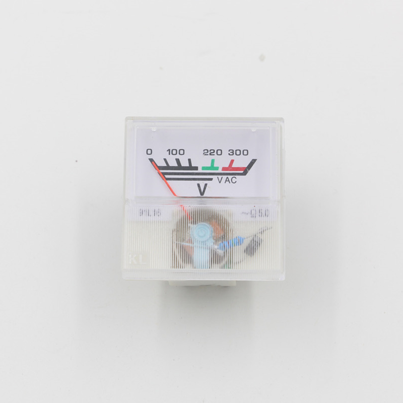 91L16 Analog Voltmeter AC 300V 40x40mm Panel Voltage Meter for Automatic Voltage Stabilizer AVR Power Supply White Black Dial