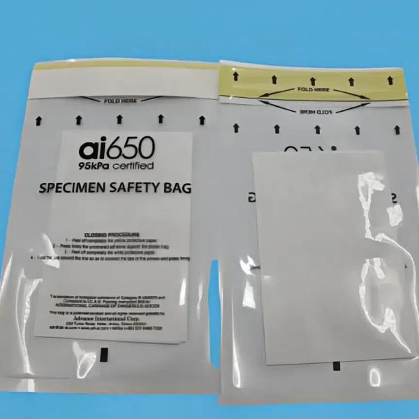 Ai650 95kpa Торбики для образцов Изоляция Транспорт Пластиковые мешки Sampe Малые мешки В больницах Лаборатории Исследовательские объекты