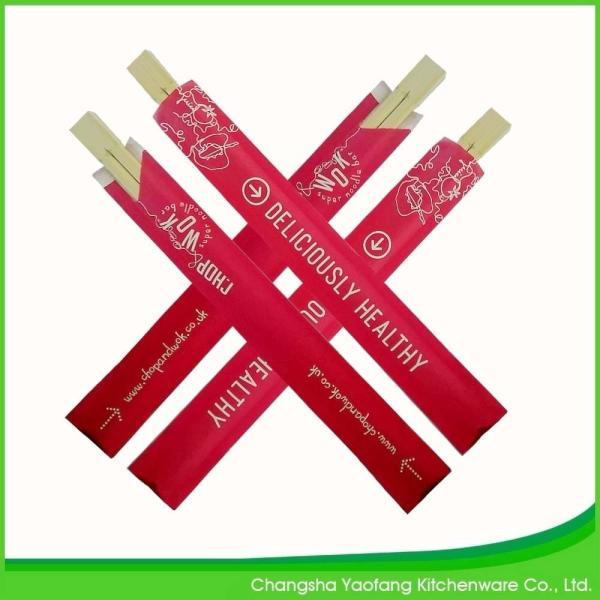 Slim Japanese Disposable Bamboo Chopsticks Twins 24cm For Sushi Shop