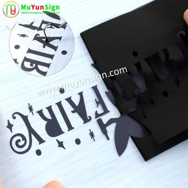 Premium Permanent Color Vinyl Lettering Decals – Custom Cut Waterproof Vinyl Stickers For Windows, Signage, Crafts & DIY Projects